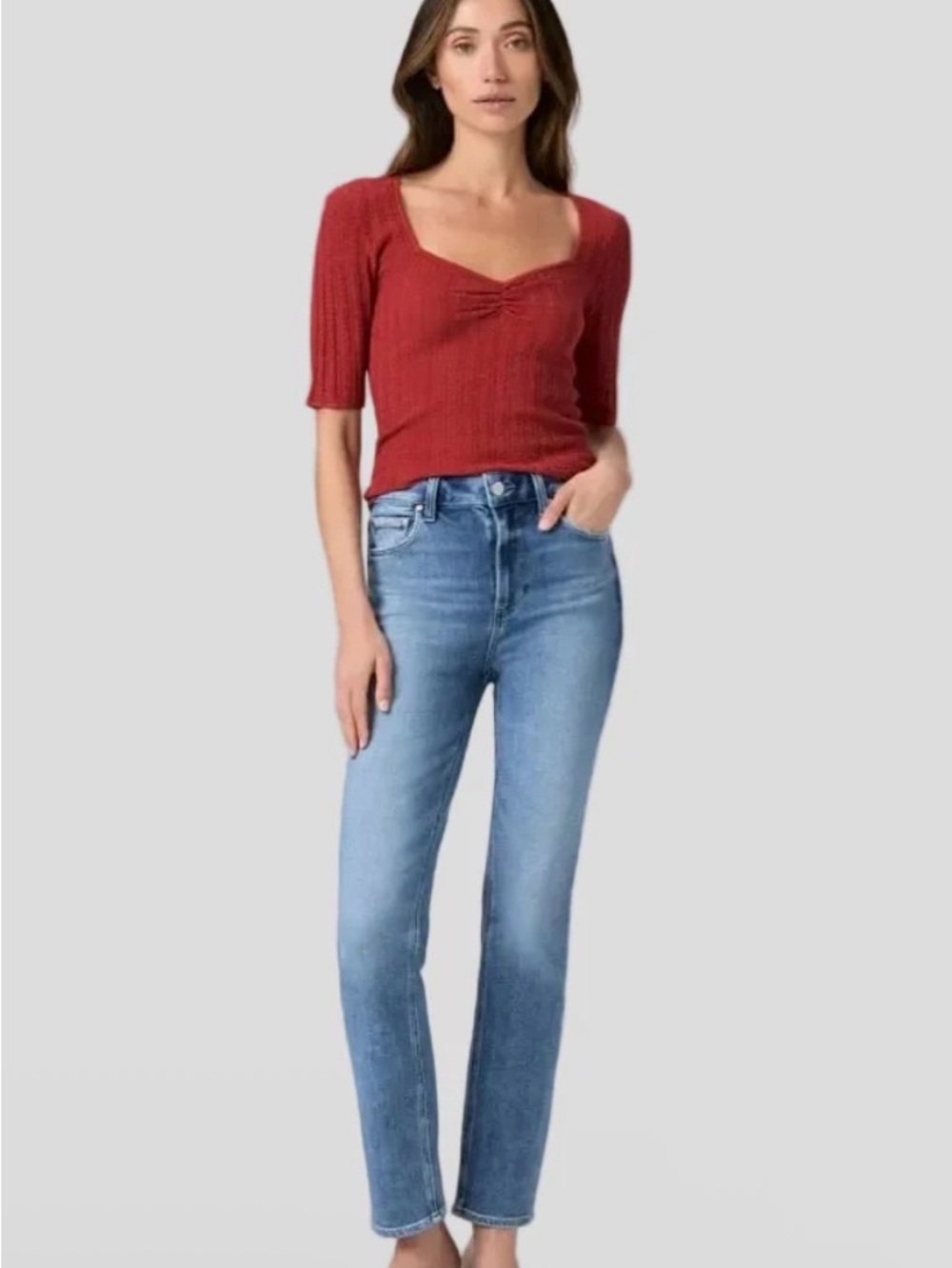 Paige Gemma Skinny Jean Shiwtime - sz 28 Women's High-Rise Straight Jeans